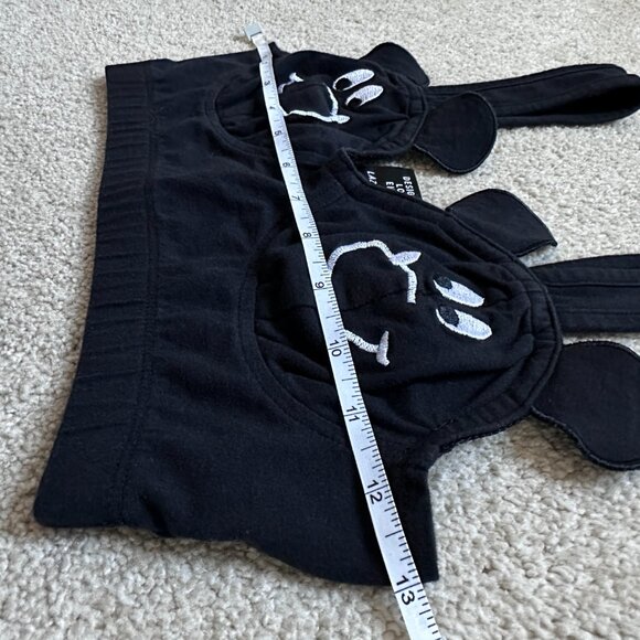 Rare Lazy Oaf Bear Bra Crop Top Black Size S Y2K - Picture 11 of 13